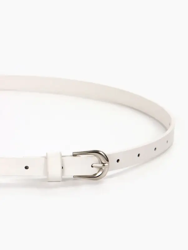 Ремень женский, пряжка металл, 1.4&times;105 см, белый