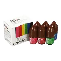 Набор гелевых жирорастворимых пищевых красителей Art Color choco, 6 цветов, 12 мл