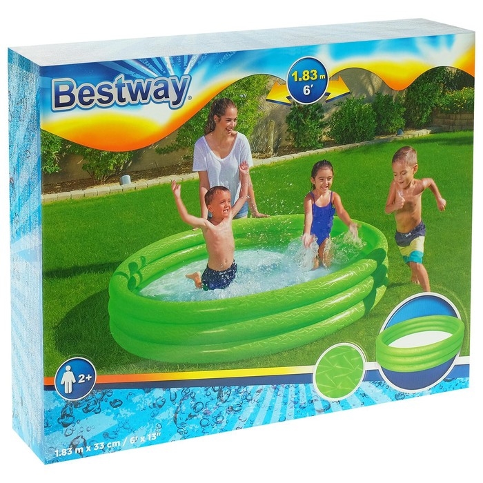 Бассейн надувной Bestway «Сияние» 51027, 183×33 см, от 2 лет, МИКС Бассейн надувной Bestway «Сияние» 51027, 183×33 см, от 2 лет, МИКС