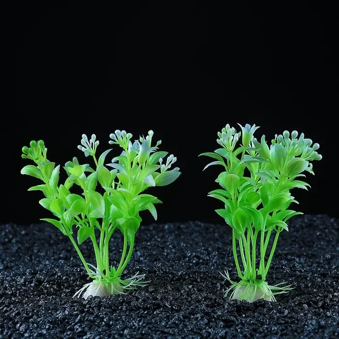 Набор растений искусственных для аквариума, 12 см, 2 шт.