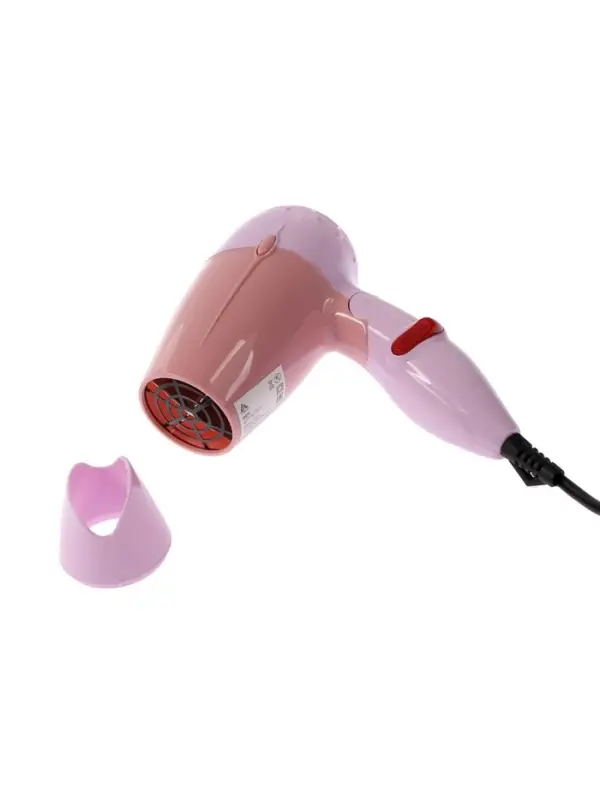 Фен Luazon LF-23, 800 Вт, 2 режима, складная ручка, розовый