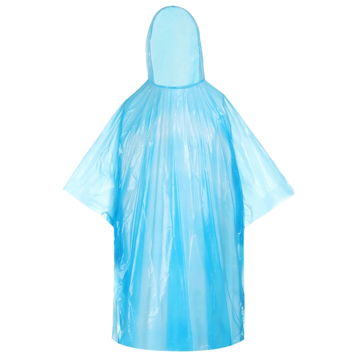 Дождевик - пончо, р. 48-50, синий Дождевик - пончо, р. 48-50, синий