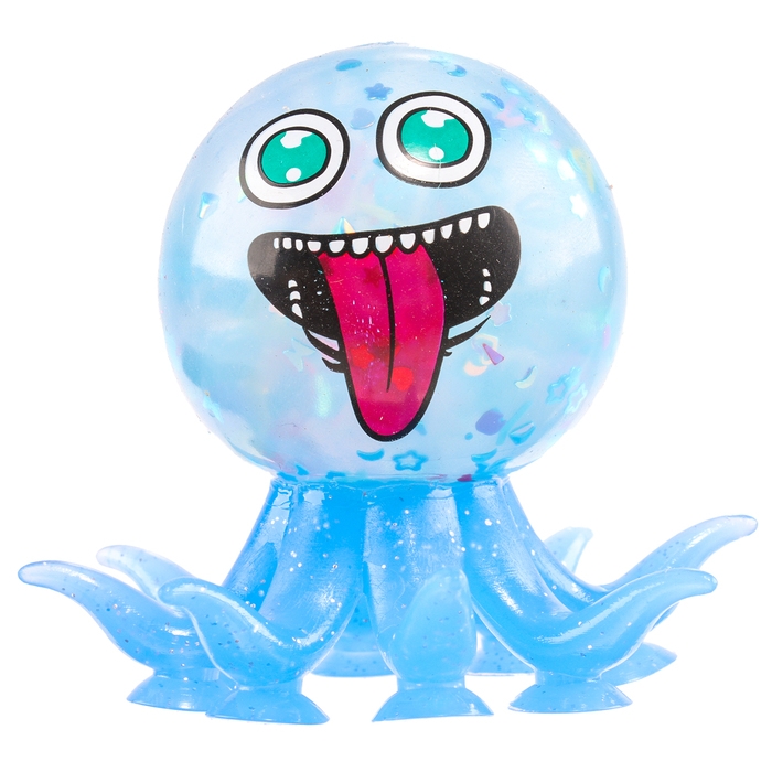 Мялка «Осьминожка» с водой, на присоске, виды МИКС Мялка «Осьминожка» с водой, на присоске, виды МИКС