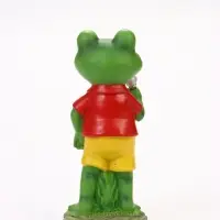 Садовая фигура из полистоуна &laquo;Лягушонок с микрофоном&raquo;, 8.5&times;11&times;25 см, Greengo