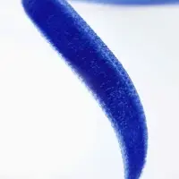 Лента бархатная, 6 мм, 18&plusmn;1 м, синяя №47