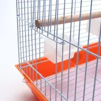 Клетка для птиц Bd=3/1o, раскрывающаяся крыша, 47.5&times;37&times;70 см, красная (фасовка 6 шт.)