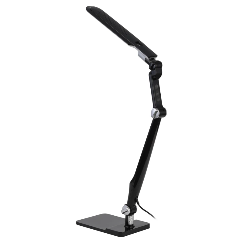 Светильник настольный ЭРА NLED-497-12W-BK светодиодный на струбцине, черный
