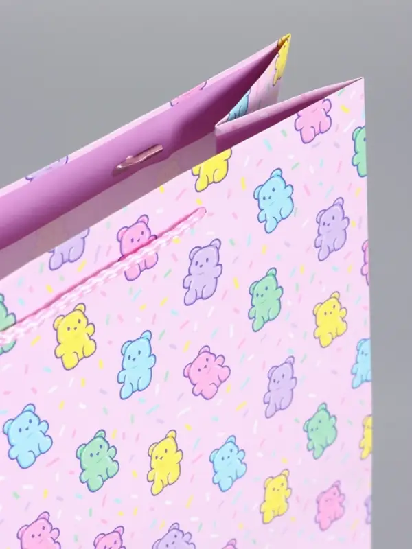 Пакет подарочный ламинированный "Мишки" 26 х 12 х 32 см