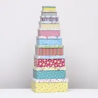 Набор коробок 10 в 1 &laquo;Праздничное настроение&raquo;, 30&times;19&times;11.5 - 12&times;6.5&times;4 см