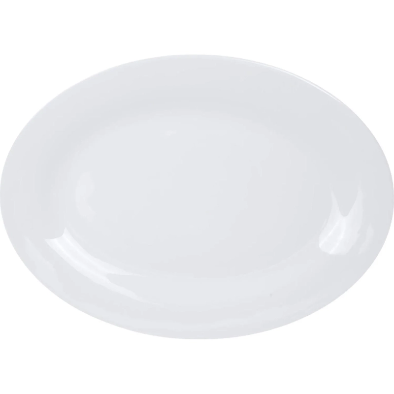 Блюдо овальное Chan Wave Classic, фарфор, белое, 300мм, фк0128