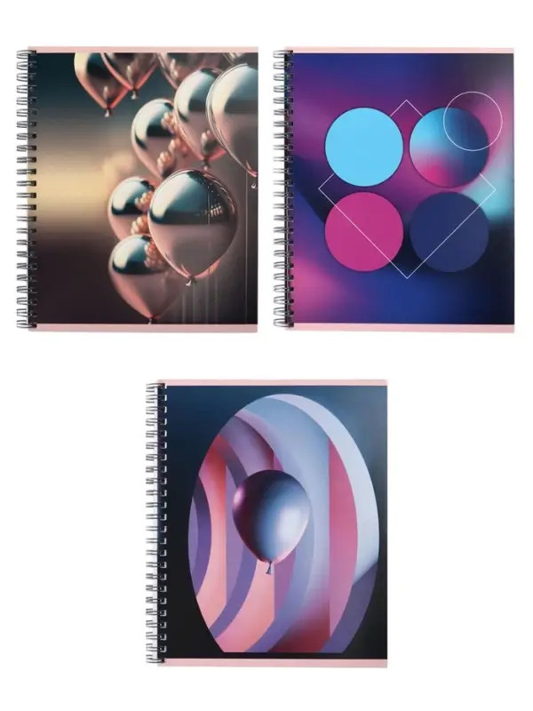 Компл тетр из 3шт 96л кл на гребне Шары, обл мел карт, офсет (10296904)