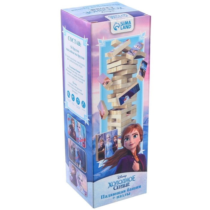 Падающая башня + пазлы, Холодное сердце Падающая башня + пазлы, Холодное сердце
