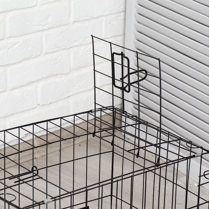 Клетка для собак 51 х 35 х 41 см, черная