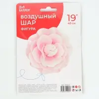 Воздушный шар фольгированный 19" &laquo;Цветок. Розовая камелия&raquo;