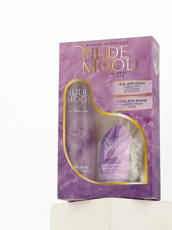 Подарочный набор URAL LAB: гель для душа 250 мл, аромат сирени и соль для ванны с лепестками лаванды 150 г Подарочный набор URAL LAB: гель для душа 250 мл, аромат сирени и соль для ванны с лепестками лаванды 150 г