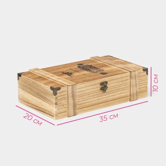 Ящик для хранения вина Доляна &laquo;Ливорно&raquo;, 35&times;20 см, на 2 бутылки