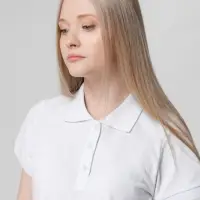 Рубашка поло женская Virma lady, белая, размер XXL