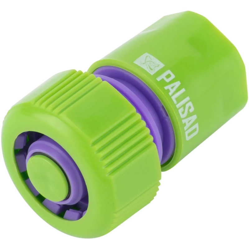 Соединитель для шланга пластм быстросъем 3/4 аквастоп Palisad 66165