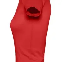 Футболка женская Lady 220 с V-обр. вырезом, красная, размер S