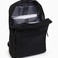 Рюкзак городской на молнии, с USB, 4 кармана, размер 30&times;12&times;43 см, чёрный