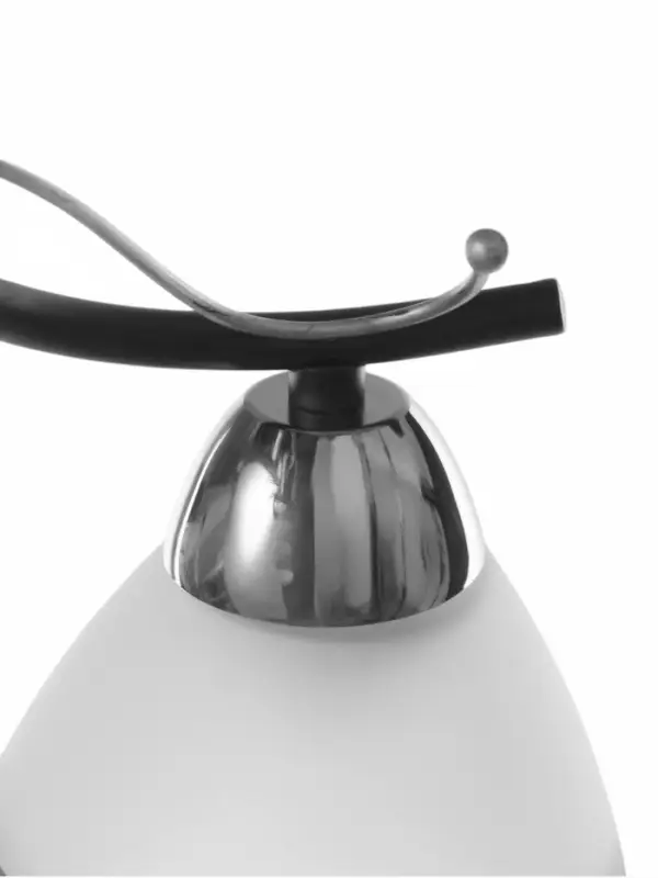 Люстра потолочная BayerLux &laquo;Лайма&raquo;, 2хЕ27, 40 Вт, черно-хромовый, 50&times;15&times;24 см