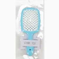 Расчёска массажная, широкая, продуваемая, 8.3&times;20(&plusmn;1) см, МИКС