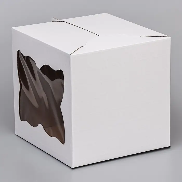 Кондитерская упаковка, коробка для торта &laquo;Клякса&raquo;, 26&times;26&times;28 см