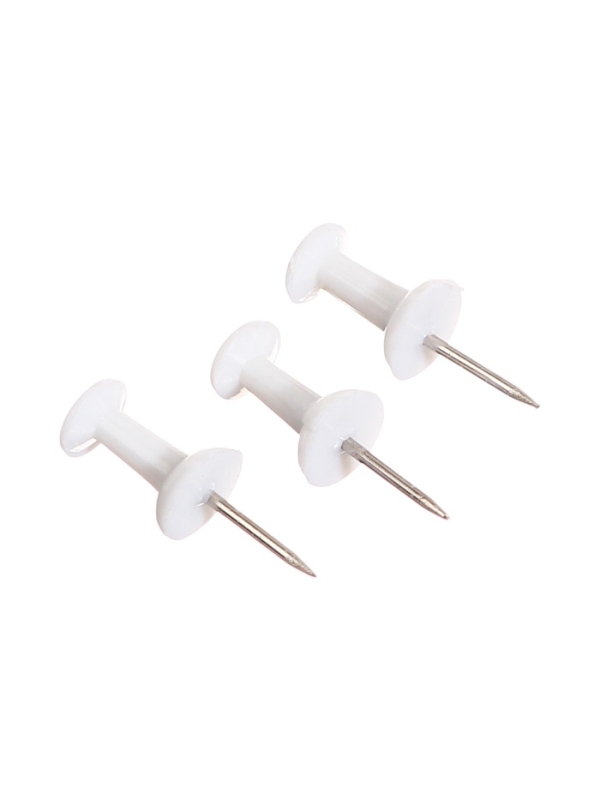 Кнопки силовые белые 130 штук в банке, TOP Calligrata