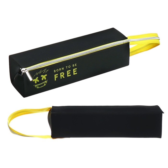 Пенал мягкий, 1 отделение, 50 х 200 х 50 мм, объёмный, силиконовый, deVENTE Born To Be Free, с ручкой Пенал мягкий, 1 отделение, 50 х 200 х 50 мм, объёмный, силиконовый, deVENTE Born To Be Free, с ручкой