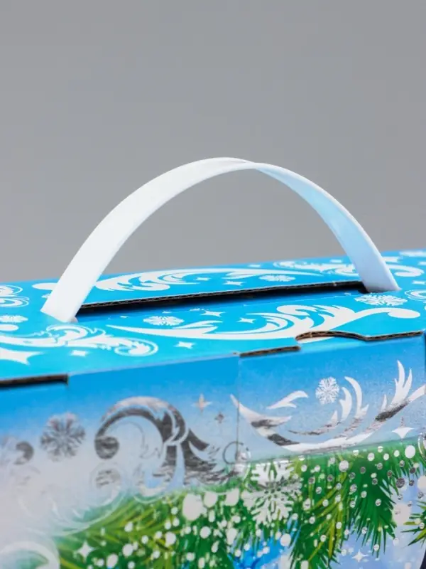 Коробка Новогодняя подарочная Коробка Новогодняя подарочная "Снегири" 29 х 24,5 х 9,5 см