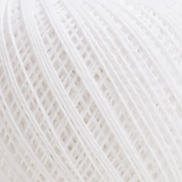 Пряжа для вязания спицами, крючком &laquo;ПНК Кирова. Снежинка&raquo;, 230 м/25 г, 100% хлопок (0101 белый)