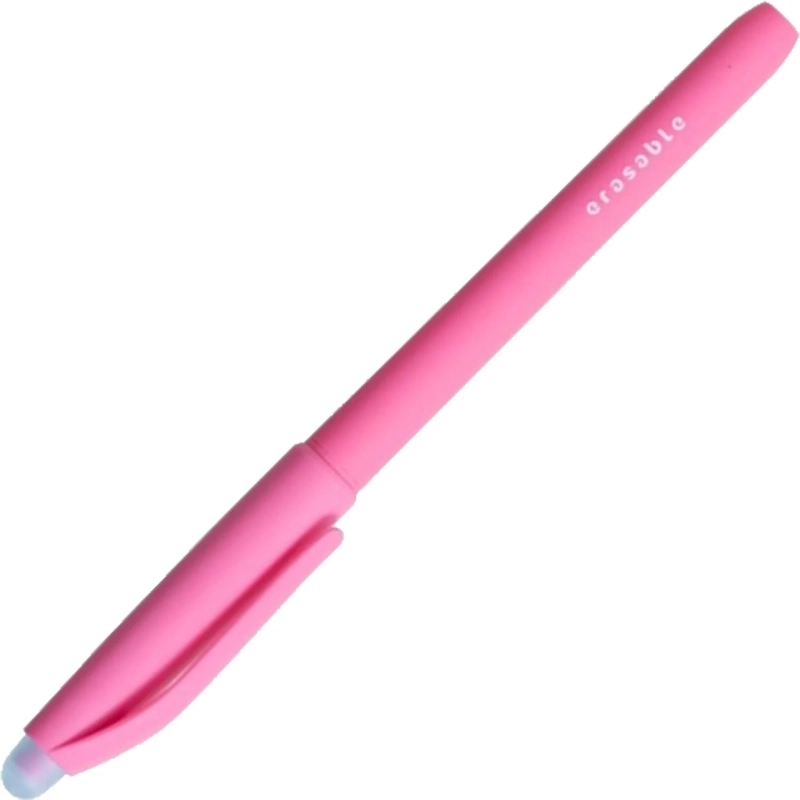 Ручка гелевая пиши-стирай Deli, EG163-BL, игольч.нак,0.5мм,софт-тач,син,асс