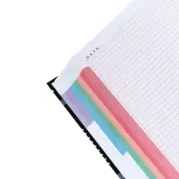 Бизнес-блокнот твердая обложка А4, 160 листов "Office Style", глянцевая ламинация, 5-цветный блок, блок 65 г/м2