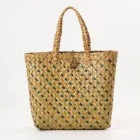 Сумка плетёная из пандана и водного гиацинта, 38&times;14&times;40 см