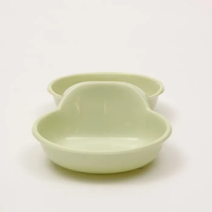 Миска пластиковая двойная 24 см х 11,5 см х 3 см зелёная Миска пластиковая двойная 24 см х 11,5 см х 3 см зелёная