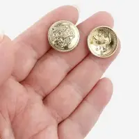 Набор пуговиц на ножке &laquo;Герб России&raquo;, d=20 мм, 5 шт., цвет золотой