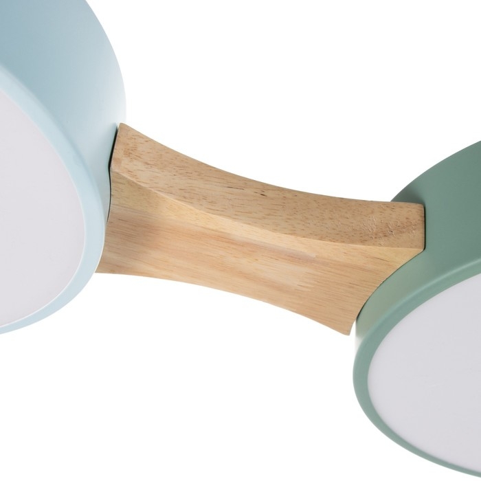 Люстра "Пиатти" 4LED 96Вт 3000-6000К синий зеленый 65х48х5 см BayerLux