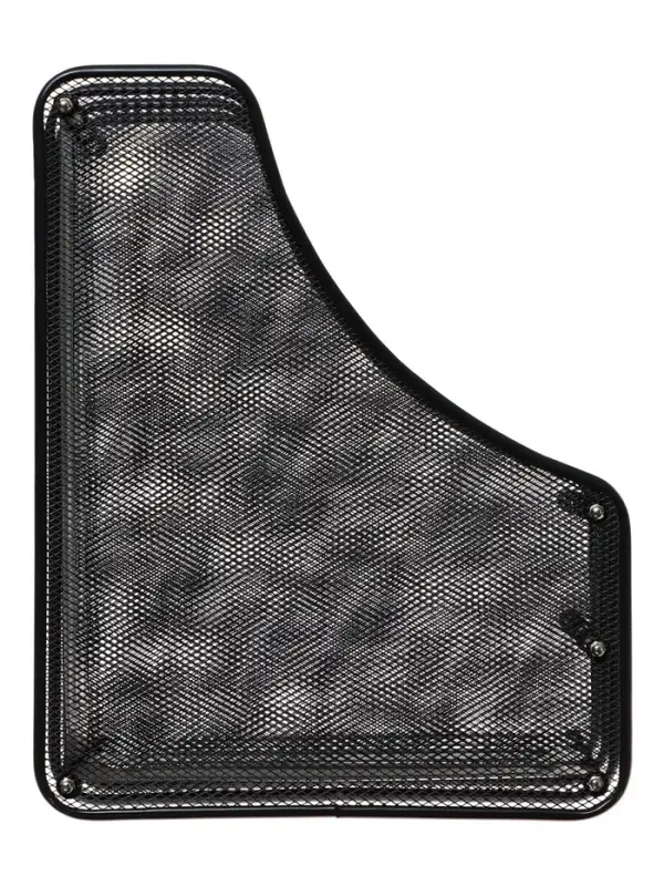 Лоток для бумаг А4, вертикальный, металлическая сетка, 3 отделения, чёрный