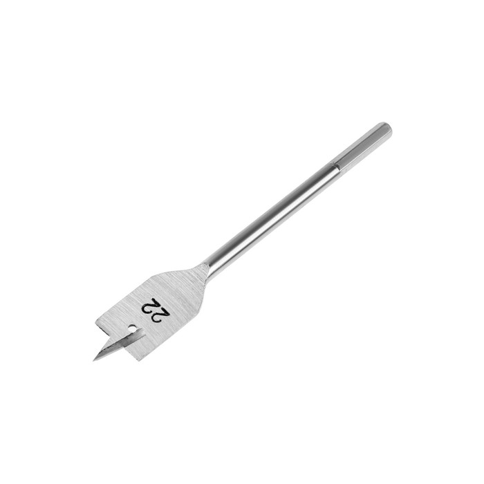 Сверло по дереву перовое ЛОМ, шестигранный хвостовик, 22 х 152 мм Сверло по дереву перовое ЛОМ, шестигранный хвостовик, 22 х 152 мм