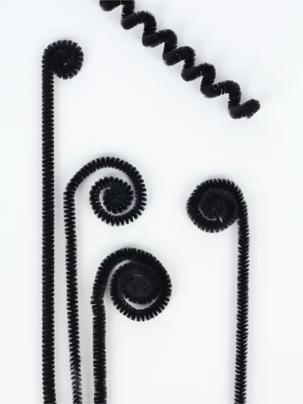 Синельная проволока, набор 100 шт., черная, 30 см