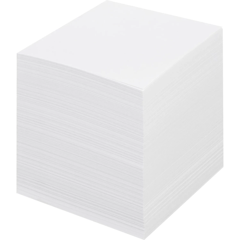Блок для записей КОМУС на склейке 9х9х9 белый блок 100г