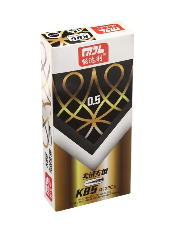 Ручка гелевая, чёрный стержень, узел 0.5 мм, корпус с узором