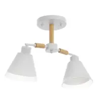 Люстра потолочная BayerLux &laquo;Вудли&raquo;, 2хЕ27, 40 Вт, белый, 45&times;16&times;29 см