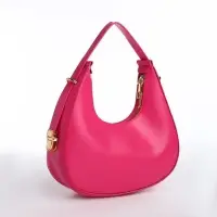 Сумка женская багет на молнии, 20.5&times;7&times;10.5 см, розовая