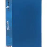 Папка с 20 вкладышами А5, 500 мкм, Calligrata, 9 мм, карман на корешке, синяя