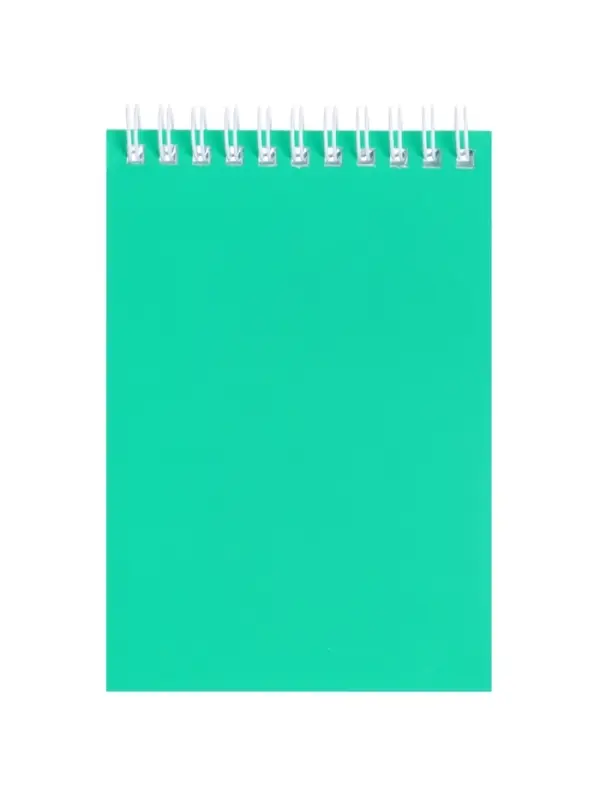 Блокнот BG &laquo;Для конференций&raquo;, А6, 60 листов, в клетку, на гребне, обложка из мелованного картона, бирюзовый, МИКС