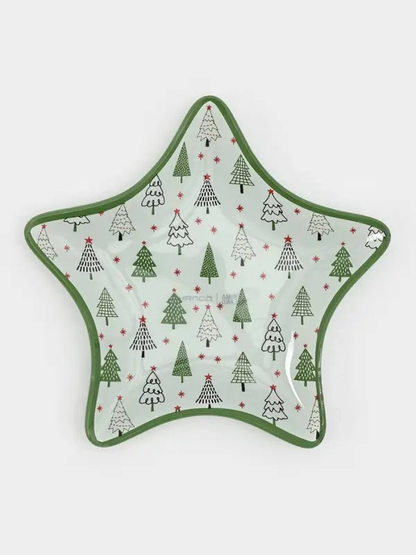 Блюдо сервировочное звезда Блюдо сервировочное звезда "Елочка" 15 см