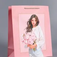 Пакет подарочный ламинированный, "Каждое мгновенье-счастье" 26 х 12 х 32 см