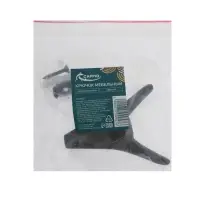Крючок мебельный CAPPIO HORN, двухрожковый, цвет черный