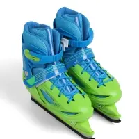 Коньки детские раздвижные BlackAqua, р. 26-29, для фитнеса, зелёные, синие Коньки детские раздвижные BlackAqua, р. 26-29, для фитнеса, зелёные, синие